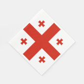 Georgische vlag servet (Hoek)