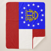 Georgische vlag sherpa deken (Voorkant)
