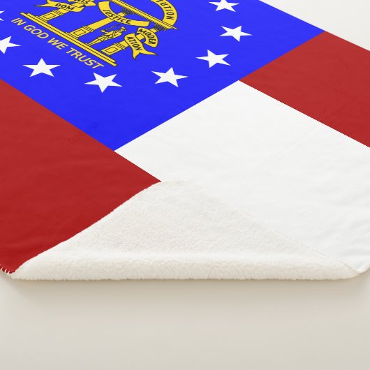 Georgische vlag sherpa deken (3/4)