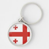 Georgische vlag sleutelhanger (Voorkant)
