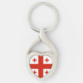 Georgische vlag sleutelhanger (Voorkant)