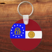 Georgische vlag sleutelhanger (Voorkant)