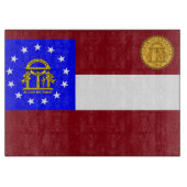 Georgische vlag snijplank (Voorkant)
