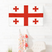 Georgische vlag spandoek (Insitu)