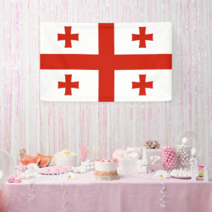 Georgische vlag spandoek