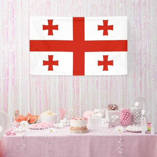 Georgische vlag spandoek (Feest)