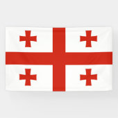 Georgische vlag spandoek (Horizontaal)