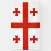Georgische vlag spandoek (Verticaal)
