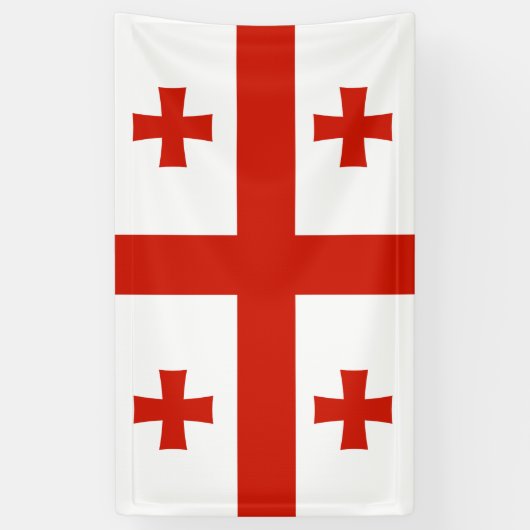 Georgische vlag spandoek (Verticaal)