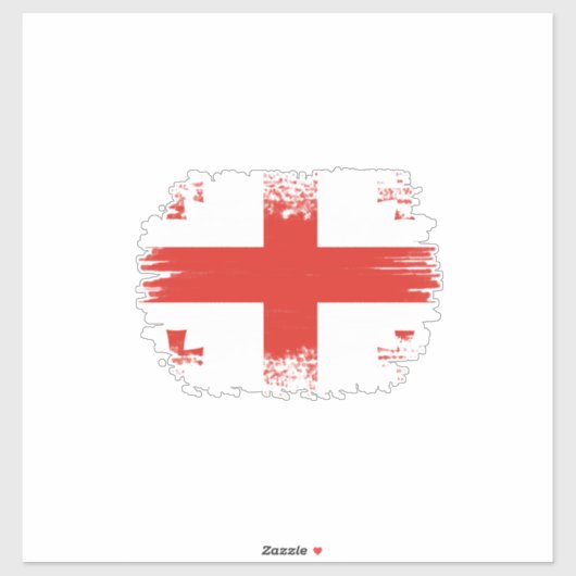 Georgische vlag sticker (Vel)