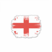 Georgische vlag sticker (Voorkant)