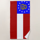 Georgische vlag strandlaken (Voorkant)