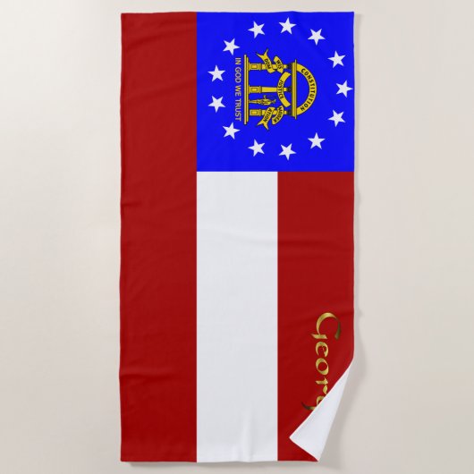 Georgische vlag strandlaken (Voorkant)