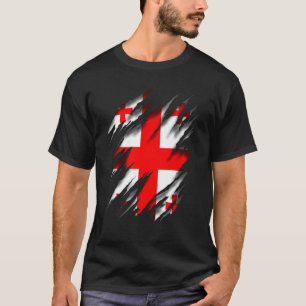 Georgische vlag t-shirt