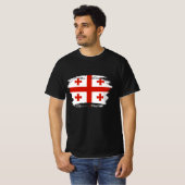 Georgische vlag t-shirt (Voorkant volledig)