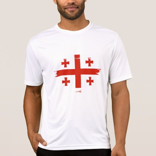 Georgische vlag t-shirt (Voorkant)