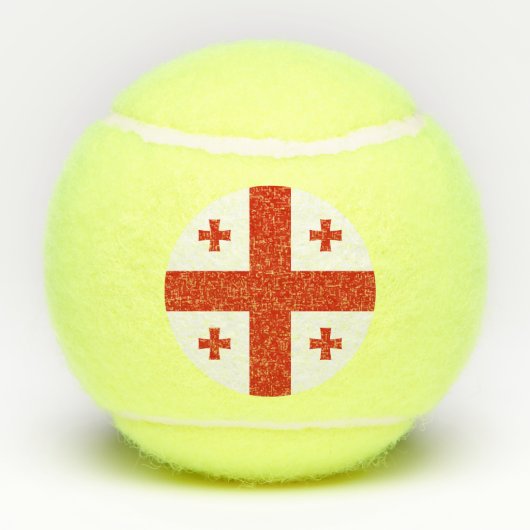 Georgische vlag tennisballen (Achterkant)