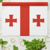 Georgische vlag theedoek (Gevouwen)