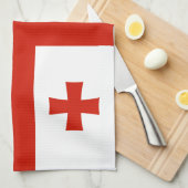 Georgische vlag theedoek (Quarter Fold)
