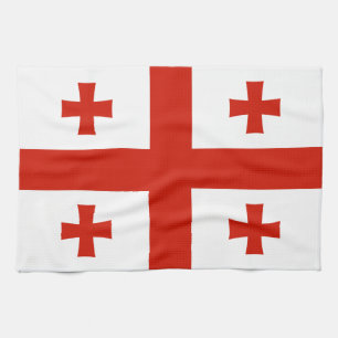 Georgische vlag theedoek