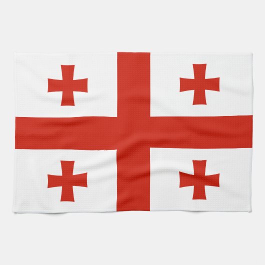 Georgische vlag theedoek (Horizontaal)