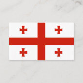 Georgische vlag visitekaartje (Voorkant)