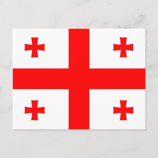 Georgische vlag, vlag van Georgië Briefkaart (Voorkant)