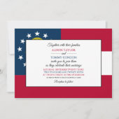 Georgische vlag, vlag van Georgië bruiloft Kaart (Voorkant)