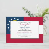 Georgische vlag, vlag van Georgië bruiloft Kaart (Staand voorkant)