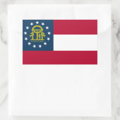 Georgische vlag, vlag van Georgië Rechthoekige Sticker (Tas)