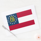 Georgische vlag, vlag van Georgië Rechthoekige Sticker (Envelop)
