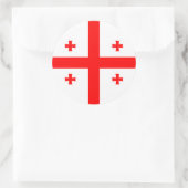 Georgische vlag, vlag van Georgië Ronde Sticker (Tas)