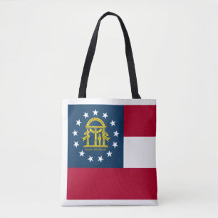 Georgische vlag, Vlag van Georgië Tote Bag