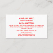 Georgische vlag, vlag van Georgië Visitekaartje (Achterkant)