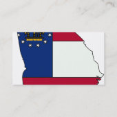 Georgische vlaggenkaart visitekaartje (Achterkant)