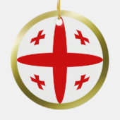 Georgische vlagornament keramisch ornament (Achterkant)