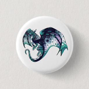 Georiënteerde AroAce Pride Dragon Ronde Button 3,2 Cm