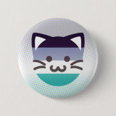 georiënteerde aroace pride kattenknop ronde button 5,7 cm (Voorkant)