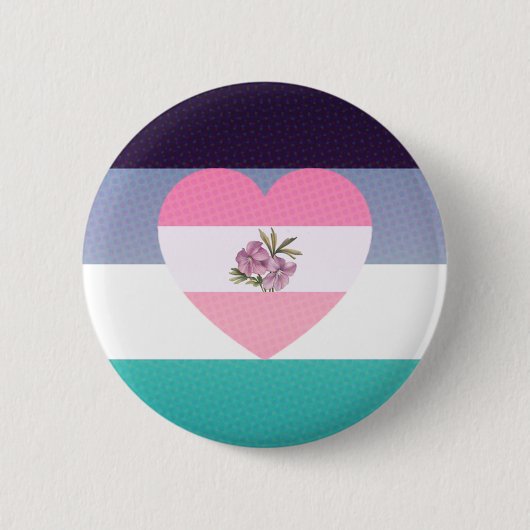 georiënteerde aroace wlw pride-knop ronde button 5,7 cm (Voorkant)
