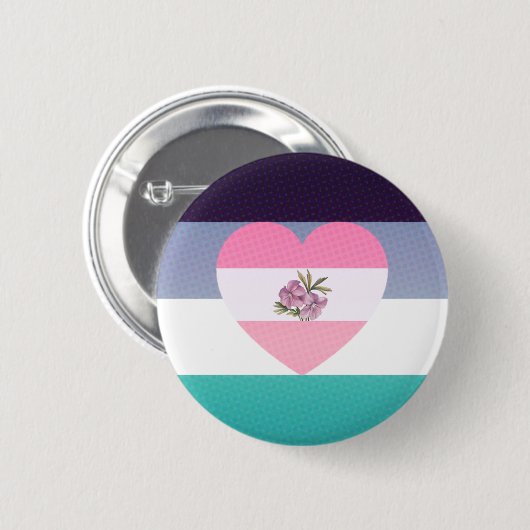 georiënteerde aroace wlw pride-knop ronde button 5,7 cm (Voorkant /achterkant)
