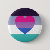 georiënteerde biaroace pride-toets ronde button 5,7 cm (Voorkant)