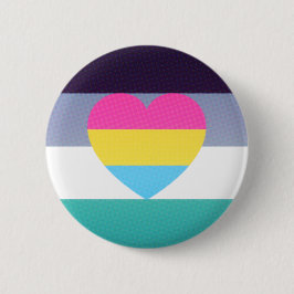 georiënteerde pan-aroace-prideknop ronde button 5,7 cm