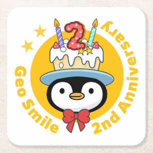 GeoSmile Paper-Onderzetter Kartonnen Onderzetters