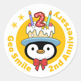 GeoSmile Ronde Sticker