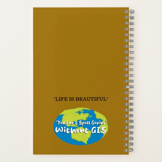 Geospatial Notebook, GIS Project Notitieboek (Achterkant)