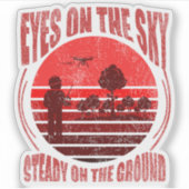 Geospatial/Surveyor Drone Pilot Sticker (Voorkant)