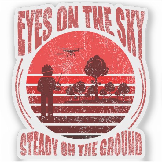 Geospatial/Surveyor Drone Pilot Sticker (Voorkant)