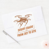 Geospatial/Surveyor-stijl Vierkante Sticker (Envelop)