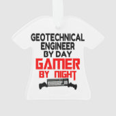 Geotechnisch ingenieur door Day Gamer by Night Ornament (achterkant)