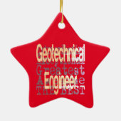 Geotechnisch ingenieur Extraordinaire Keramisch Ornament (Achterkant)